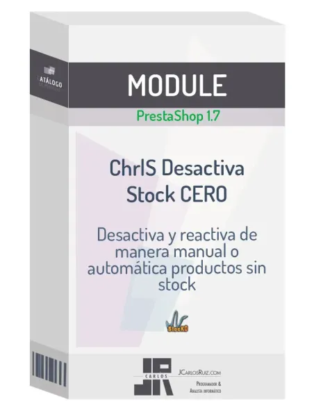 JCR DesActiva productos con Stock CERO (PrestaShop 1.7)