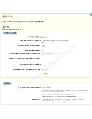 ChrlS WP (Integra wordpress con Prestashop)