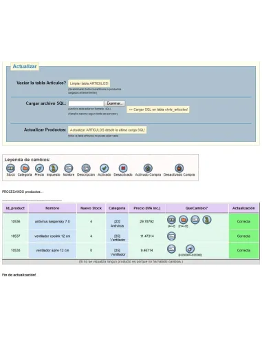 ChrlS Actualiza SaP v1.0 (Desde Simplygest a Prestashop)