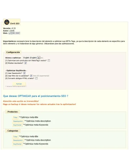 ChrlS SEO v0.32