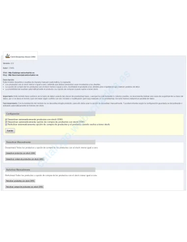 ChrlS Desactiva Stock CERO v0.1